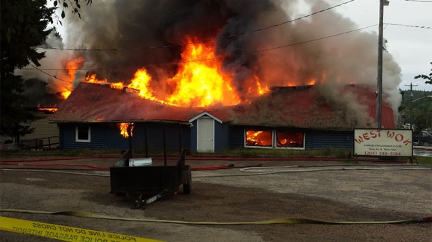 IN PICTURES In Pictures: Blaze burns West Hawk Inn - CTV News