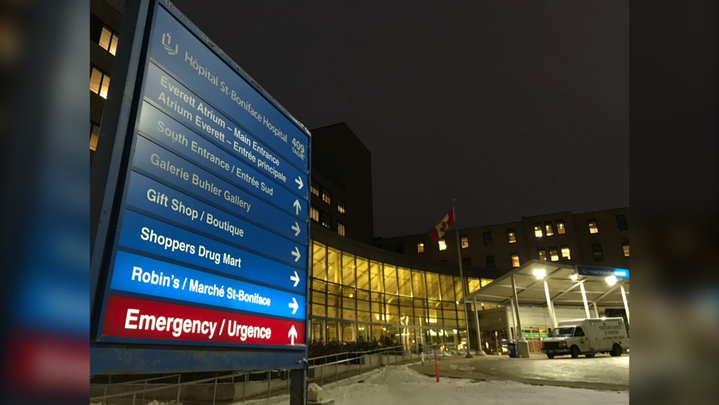 St. Boniface Hospital in Winnipeg is pictured on October 29, 2020. (CTV News Photo Josh Crabb)
