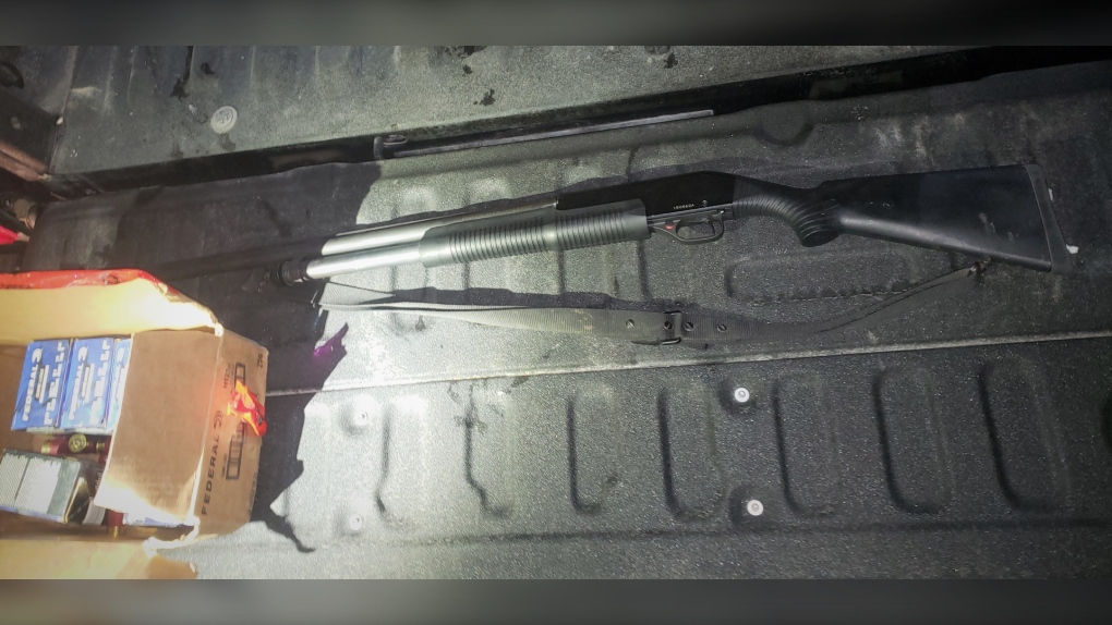 Supplied image of the gun seized during the incident in Kelsey. (Source: Manitoba RCMP)
