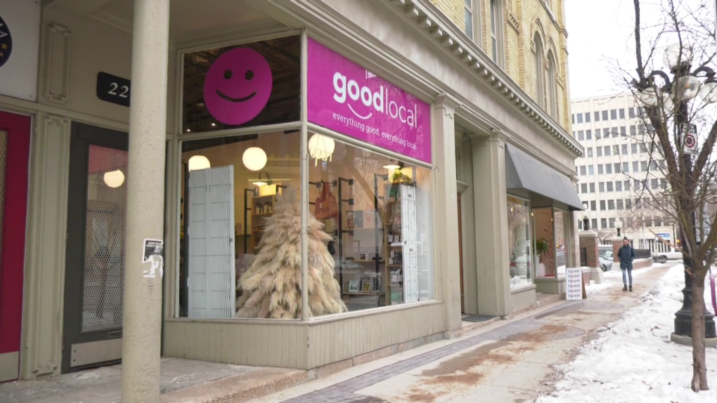 GoodLocal's new shop on McDermot Avenue is a physical extension of the online initiative, aimed at helping makers and merchants connect with customers. (Source: Glenn Pismenny/CTV News)