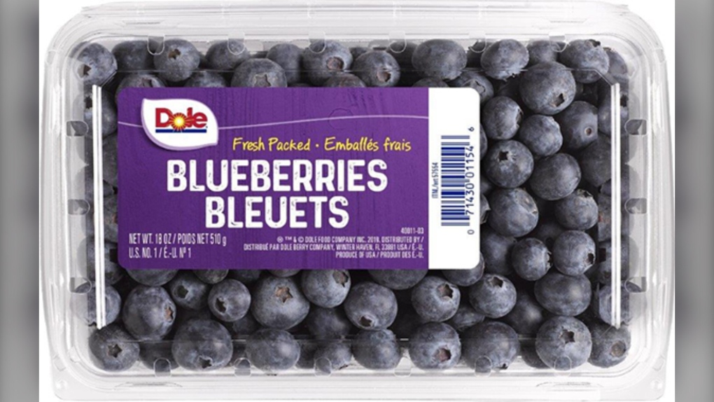As of June 25, 2021, the Canadian Food Inspection Agency is recalling the Dole brand Fresh Packed Blueberries because of a possible Cyclospora contamination. (Source: Canadian Food Inspection Agency)