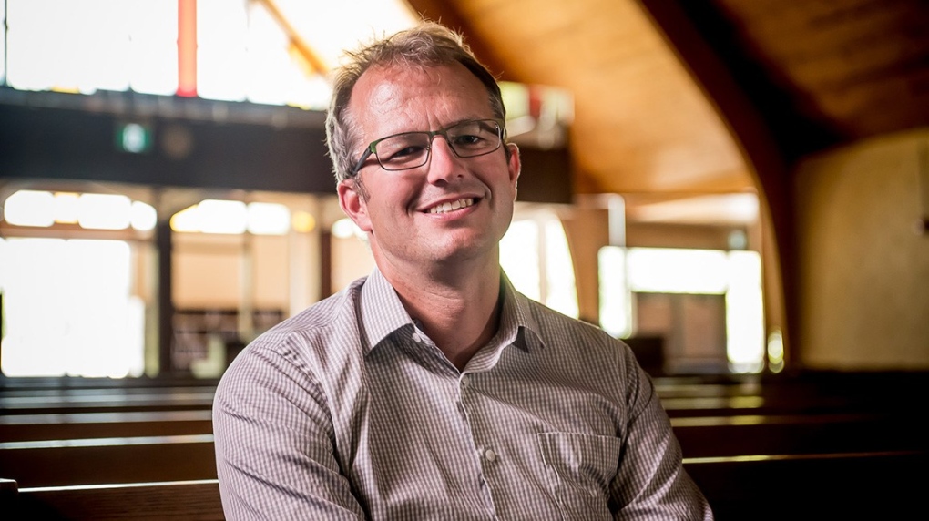 Kyle Penner, associate pastor at Grace Mennonite Church in Steinbach, Man., has been bombarded with negative messages online after participating in a campaign to encourage vaccine uptake. (Source: ProtectMB.ca)