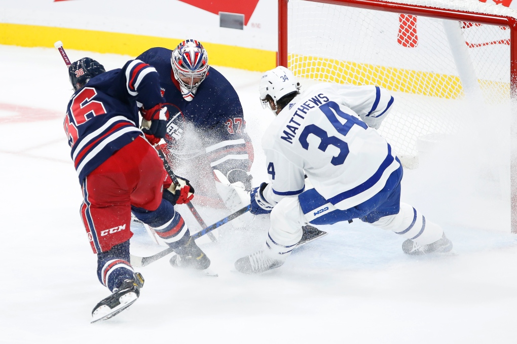 Winnipeg Jets lose to Toronto Maple Leafs 4-1 (Source: The Canadian Press)