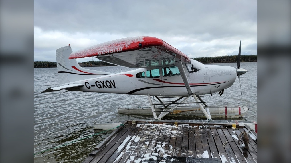 One of the float planes that is likely a total loss. (Source: Manitoba RCMP)
