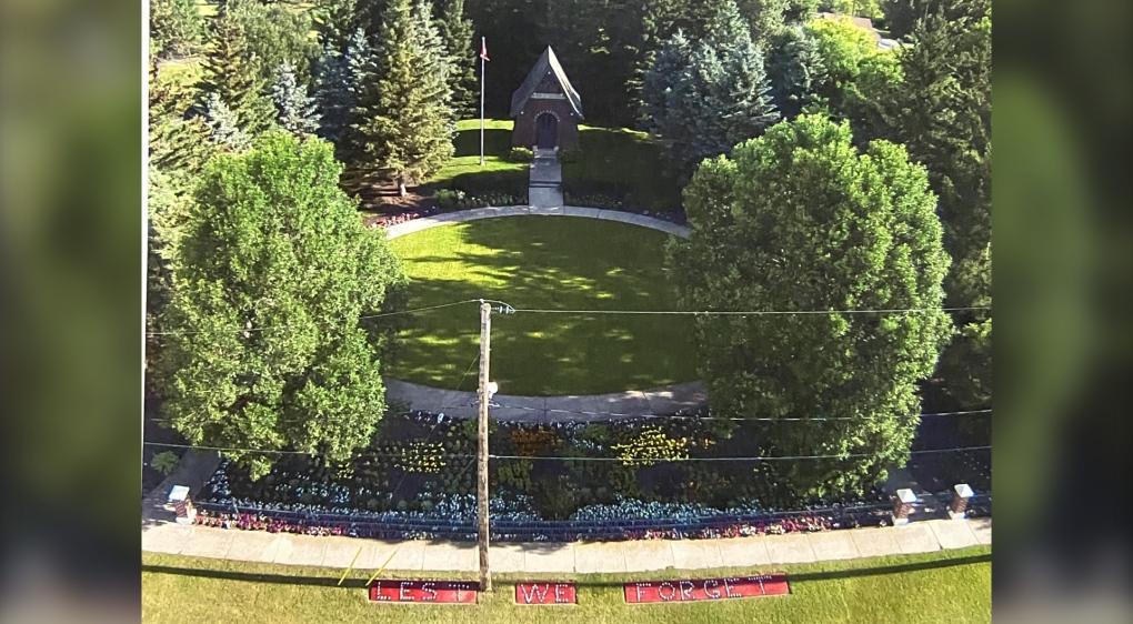 Darlingford Memorial Park marked its 100th anniversary in 2021, with the official ceremony being held in July 2022. Nov. 8, 2022. (Source: Glenn Rasmussen)