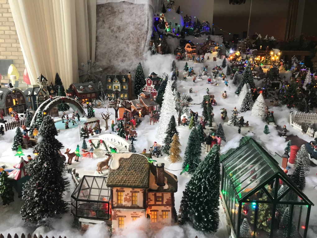 Take a look inside this massive miniature Christmas village