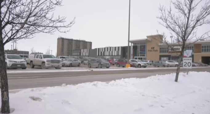 The Winnipeg Police Service said officers were called to the mall in the 1400 block of Portage Avenue for a report of two men verbally threatening security and shoppers.