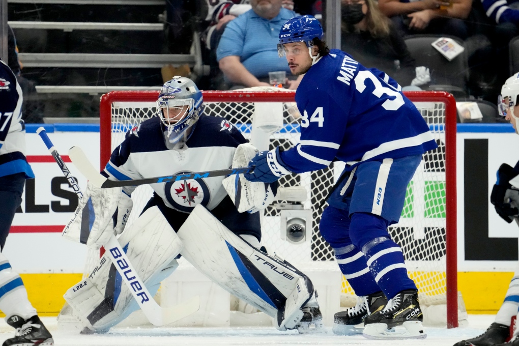 Matthews Scores 50th Goal Of The Season, Maple Leafs Down Jets | CTV News