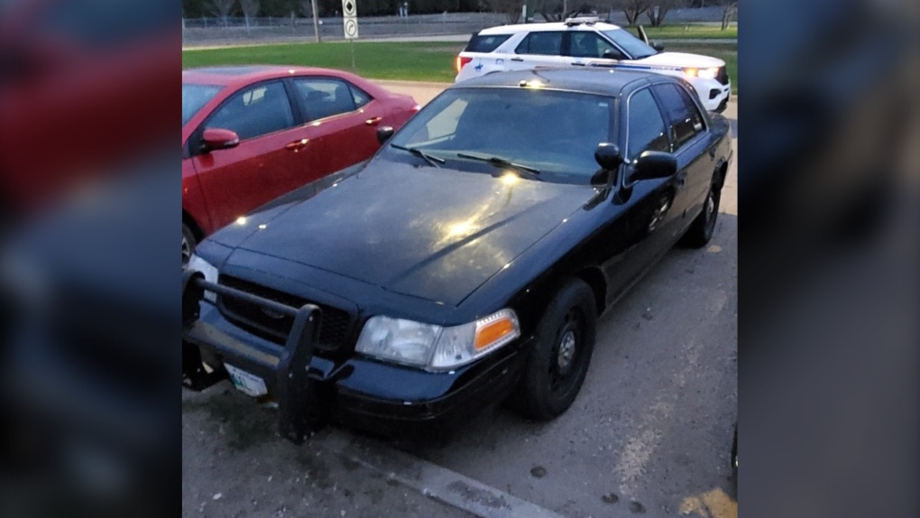RCMP charged a Manitoba man who had equipment on his vehicle that made it resemble an off-duty police car. (Image source: Manitoba RCMP)
