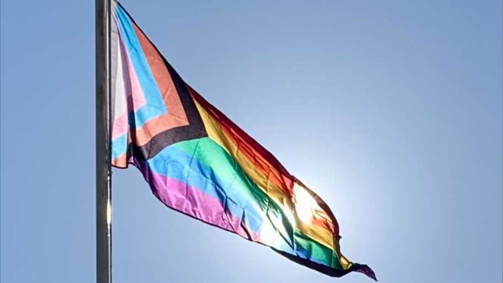 The Progress Pride Flag. (Source: Scott Andersson/CTV News)