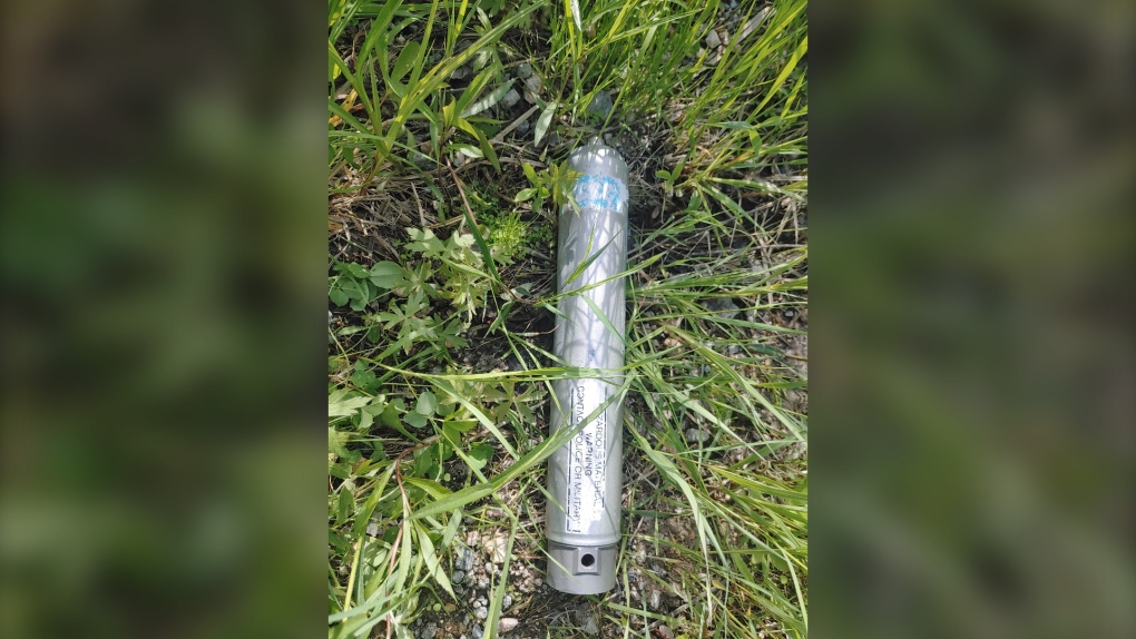 The UXO found in Black River First Nation. (Source: Kenny Harry)