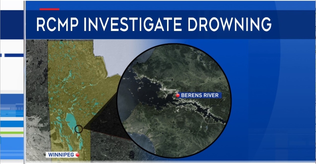 A map showing the location of Berens River. (CTV News Winnipeg Graphic)