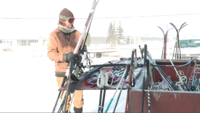 The library has more than 350 pairs of skis available, as well as ski boots, snowshoes, sleds and anything else needed for a fun time in the snow. (Source: CTV News Winnipeg)