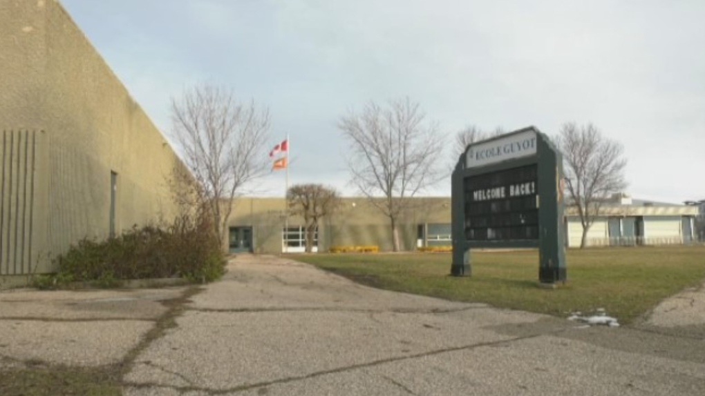 The Winnipeg Fire Paramedic Service was called to a fire at École Guyot School on Nov. 13, 2023. (Source: Scott Andersson/CTV News Winnipeg)