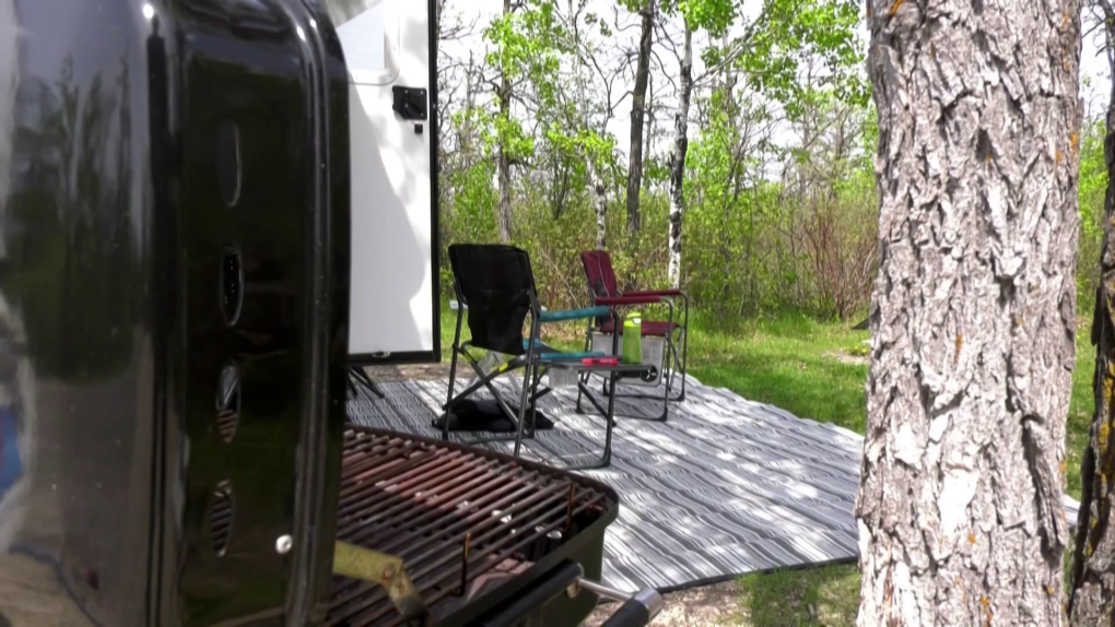 A campsite is pictured in a file image. The Manitoba government has announced improvements at many provincial parks, including the addition of more campsites. (CTV Winnipeg file photo)