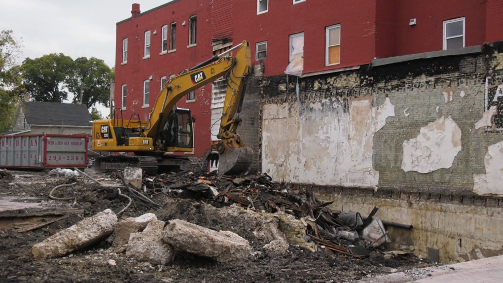 WATCH: Demolition Of Buildings On Main Street