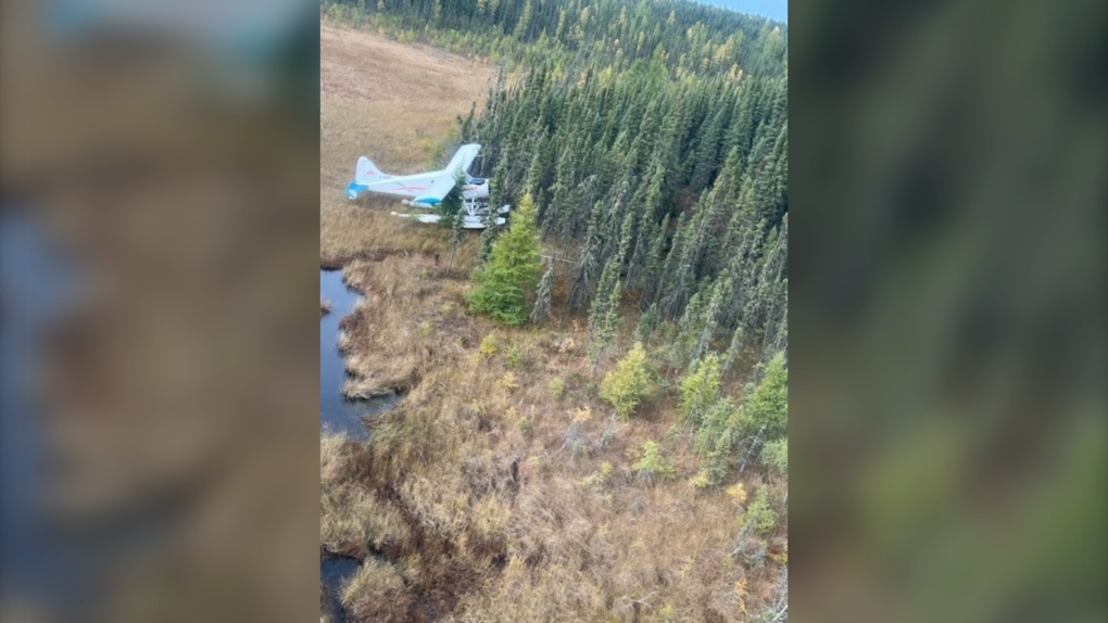 An image of the plane crash near the Red Sucker Lake airport. (Source: Manitoba RCMP)
