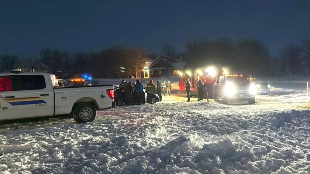 Using caution near frozen bodies of water