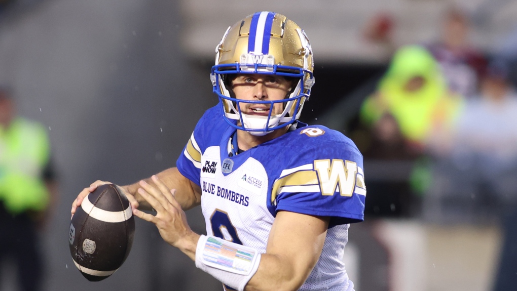 CFL Collaros returns to Blue Bombers' lineup CTV News