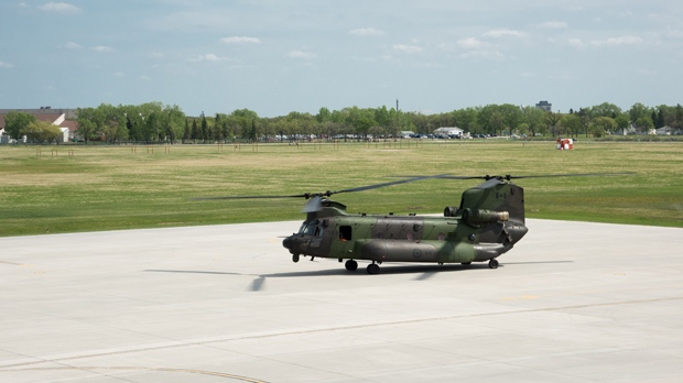 Chinook helicopter. Photo supplied by 1 Canadian A